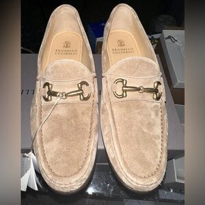 Brunello Cucinelli Mens Suede Loafers